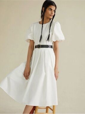 Anthropologie White Eri & Ali Dress